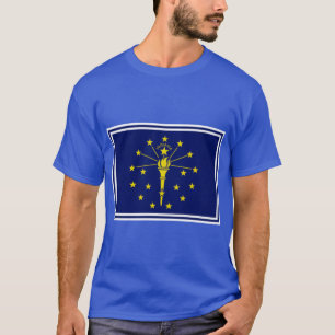 Indiana State Flag Klistermärken T Shirt