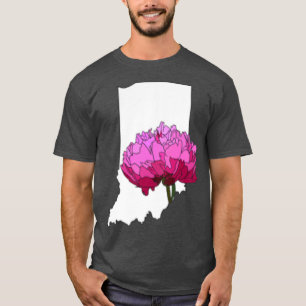 Indiana State Flower Överstorlek T Shirt