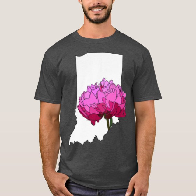 Indiana State Flower Överstorlek T Shirt (Framsida)