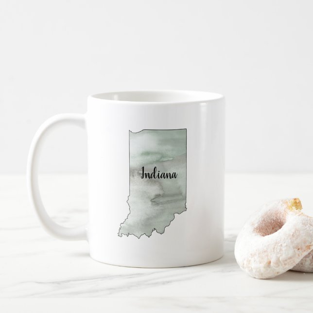 Indiana State Illustration Kaffemugg (Med munk)