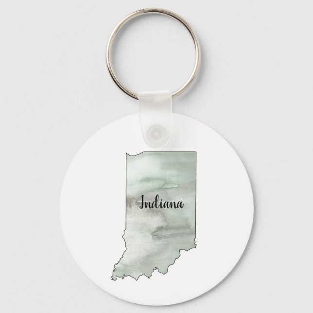 Indiana State Illustration Nyckelring (Framsida)