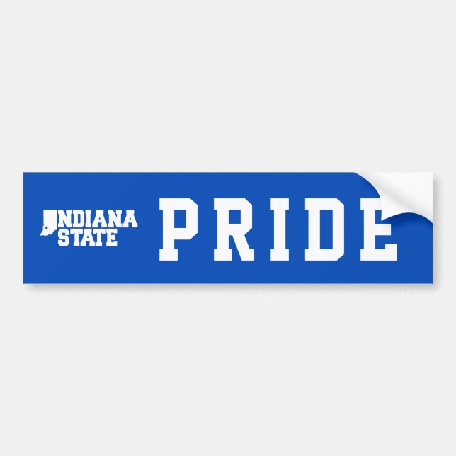 Indiana State Logotyp Bildekal (Framsidan)