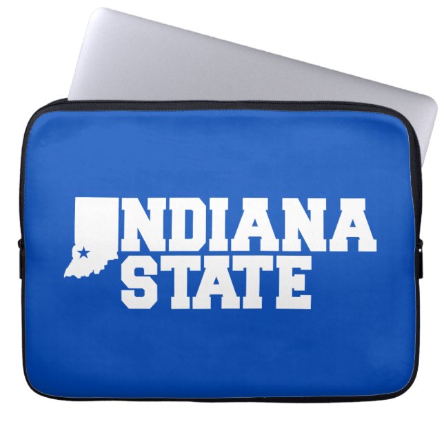 Indiana State Logotyp Laptop Fodral (Framsidan)