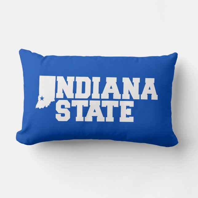 Indiana State Logotyp Lumbarkudde (Framsida)