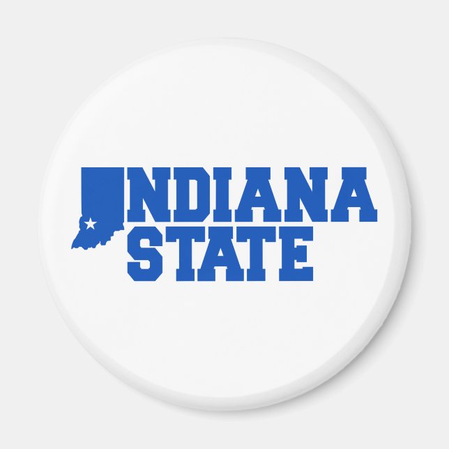 Indiana State Logotyp Magnet (Framsidan)