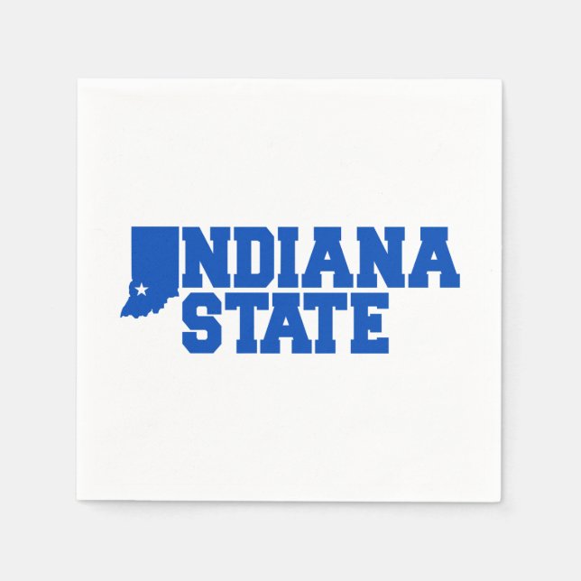 Indiana State Logotyp Pappersservett (Framsidan)