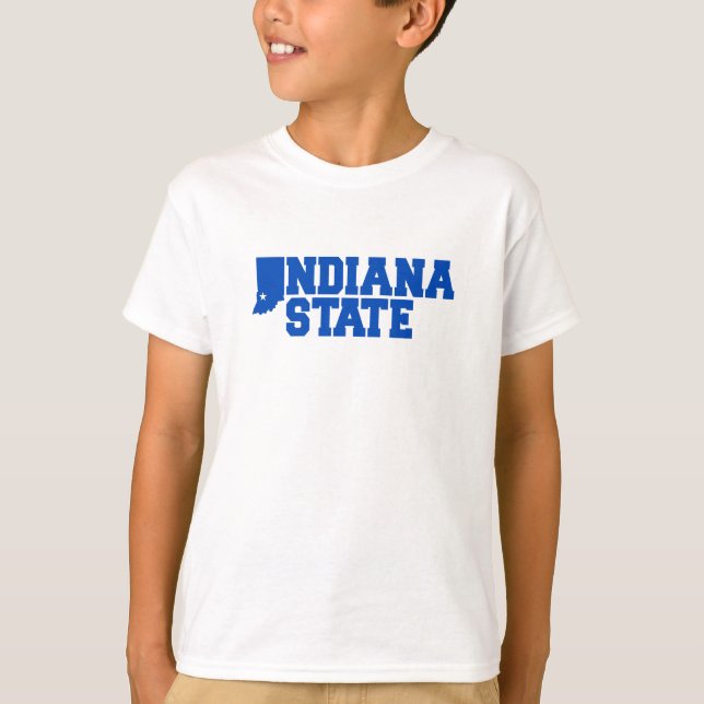 Indiana State Logotyp T Shirt (Framsida)
