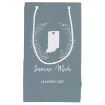 Indiana State Silhouette Bröllop-årsdagen