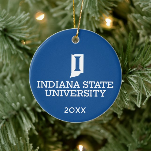Indiana State University-helgdag Julgransprydnad Keramik (Träd)