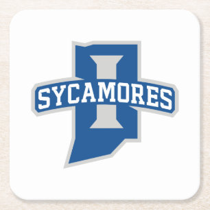 Indiana State University Sycamores Underlägg Papper Kvadrat
