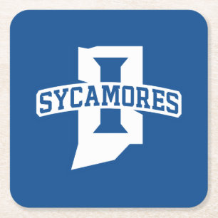 Indiana State University Sycamores Underlägg Papper Kvadrat
