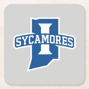 Indiana State University Sycamores Underlägg Papper Kvadrat