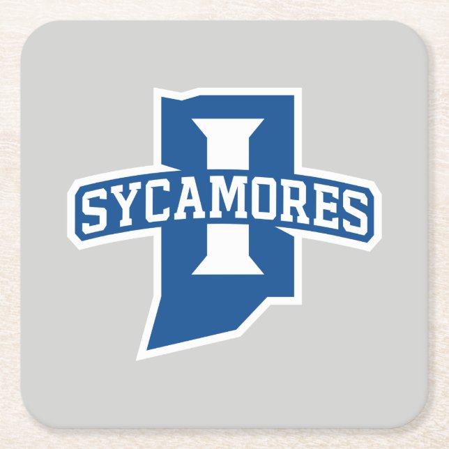 Indiana State University Sycamores Underlägg Papper Kvadrat (Framsidan)