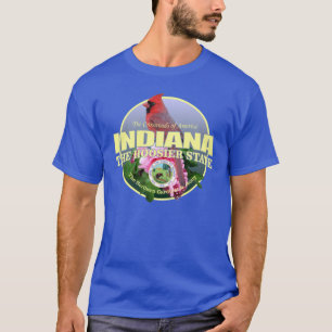 Indiana statens fågelblomma i överstorlek t shirt