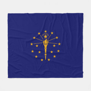 Indiana Statlig flagga Design Fleecefilt