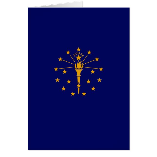 Indiana Statlig flagga Design Hälsningskort (Framsidan)