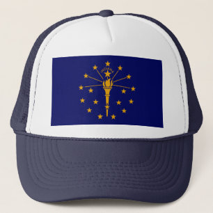 Indiana Statlig flagga Design Keps