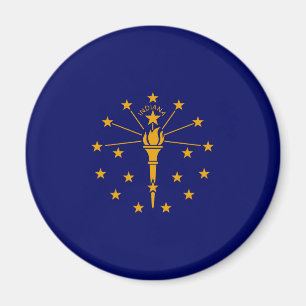 Indiana Statlig flagga Design Magnet