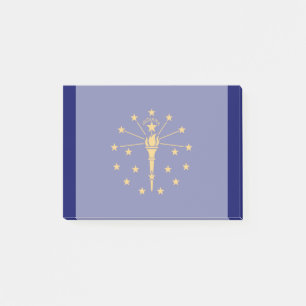 Indiana Statlig flagga Design Post-it Block