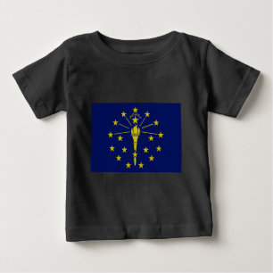 Indiana Statlig flagga i Blue & Guld Tröja