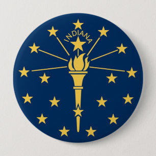 Indiana statlig flagga knapp