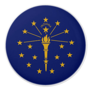 Indiana Statlig flagga Knopp