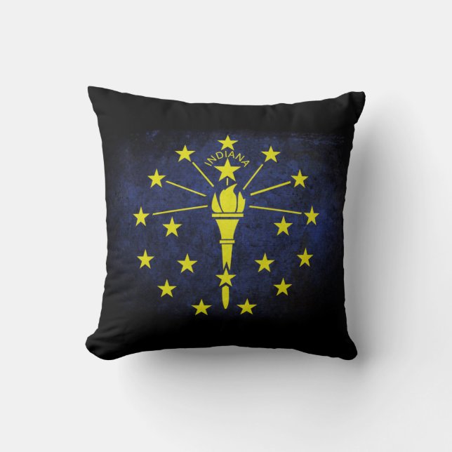 Indiana statlig flagga kudde (Framsida)