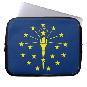 Indiana Statlig flagga Laptop sleeve