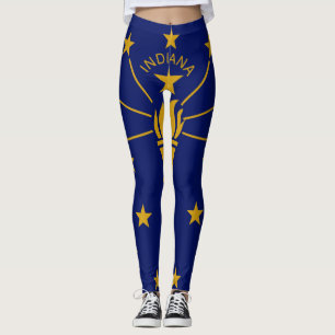 Indiana Statlig flagga Leggings