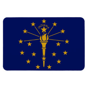 Indiana Statlig flagga Magnet
