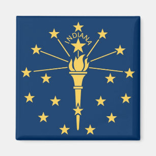 Indiana statlig flagga magnet