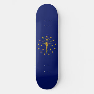 Indiana Statlig flagga Mini Skateboard Bräda 18,5 Cm