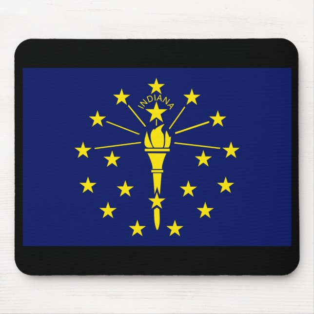 Indiana statlig flagga Mousepad Musmatta (Framsidan)