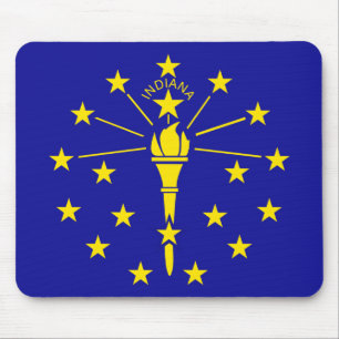 Indiana statlig flagga musmatta