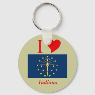 Indiana Statlig flagga Nyckelring