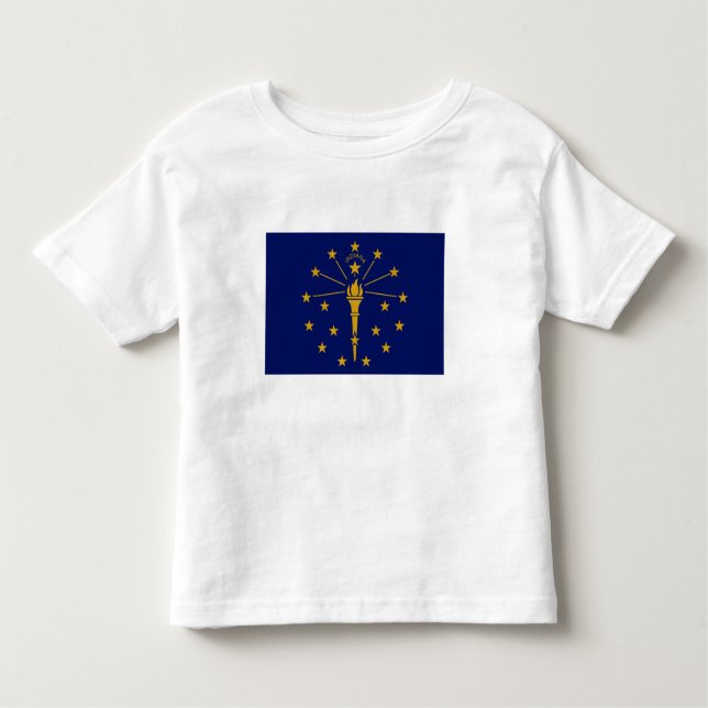 Indiana Statlig flagga T Shirt (Framsida)