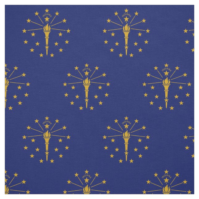 Indiana Statlig flagga Tyg (Provkarta)