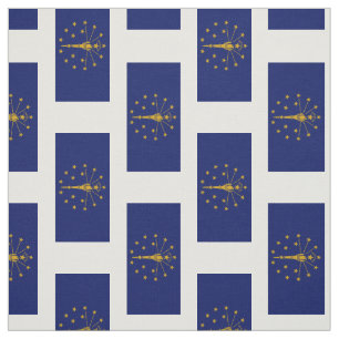 Indiana statlig flagga tyg