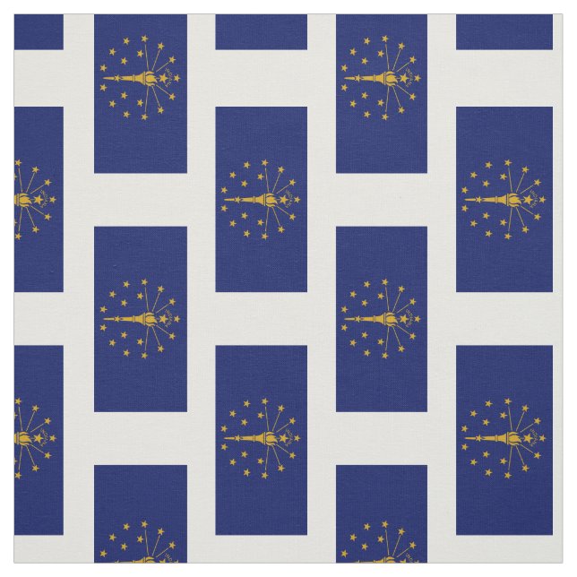 Indiana Statlig flagga Tyg (Provkarta)