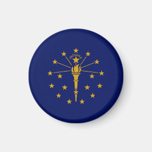 Indiana Statlig flagga USA Magnet