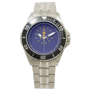 Indiana statlig flaggadesign armbandsur