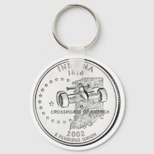 Indiana-statskvartal Nyckelring