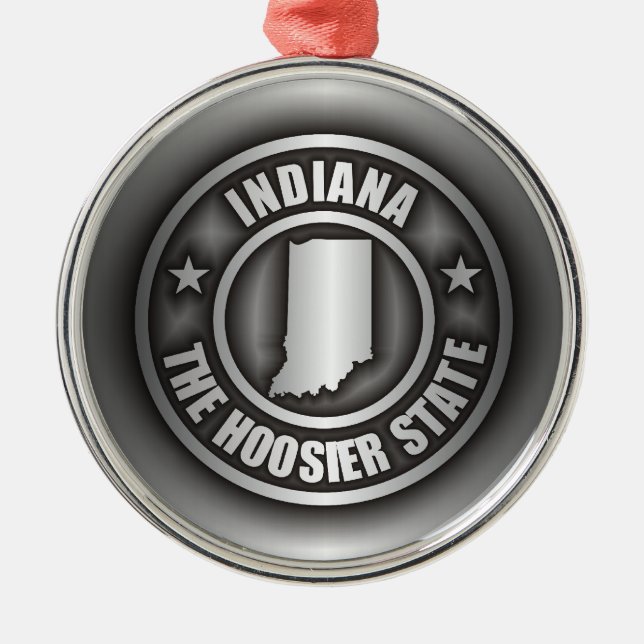 "Indiana Steel" Ornaments Julgransprydnad Metall (Framsidan)