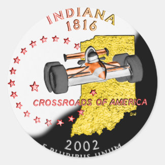 Indiana Sticker Runt Klistermärke