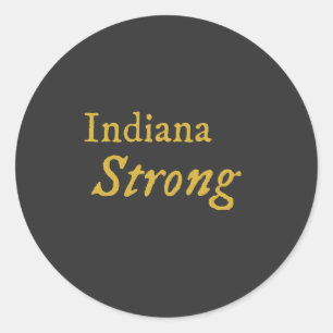 Indiana Strong Runt Klistermärke