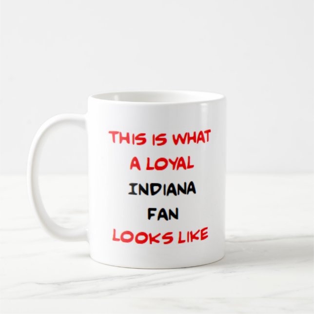indiana-supporter, lojal kaffemugg (Vänster)