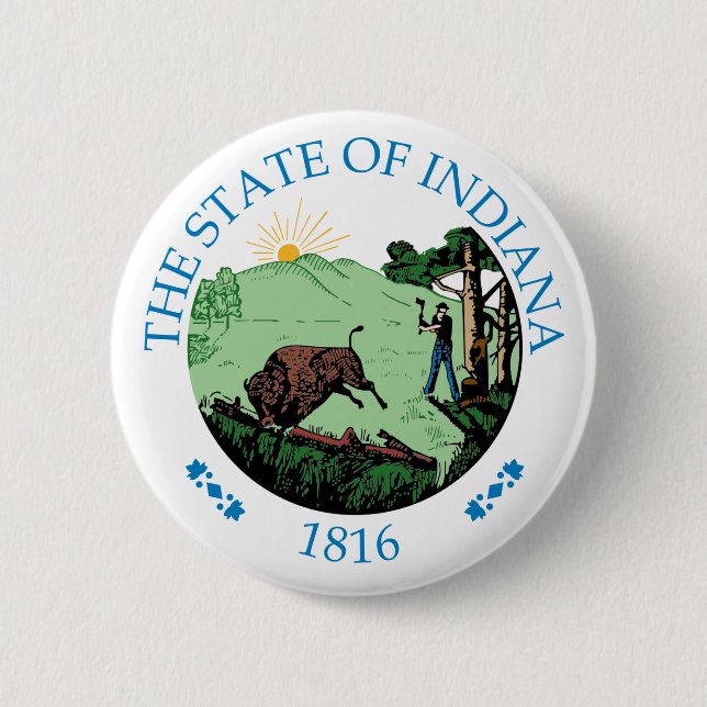 Indiana-tecken Knapp (Framsida)
