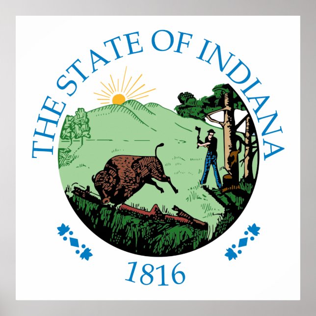 Indiana-tecken Poster (Framsidan)