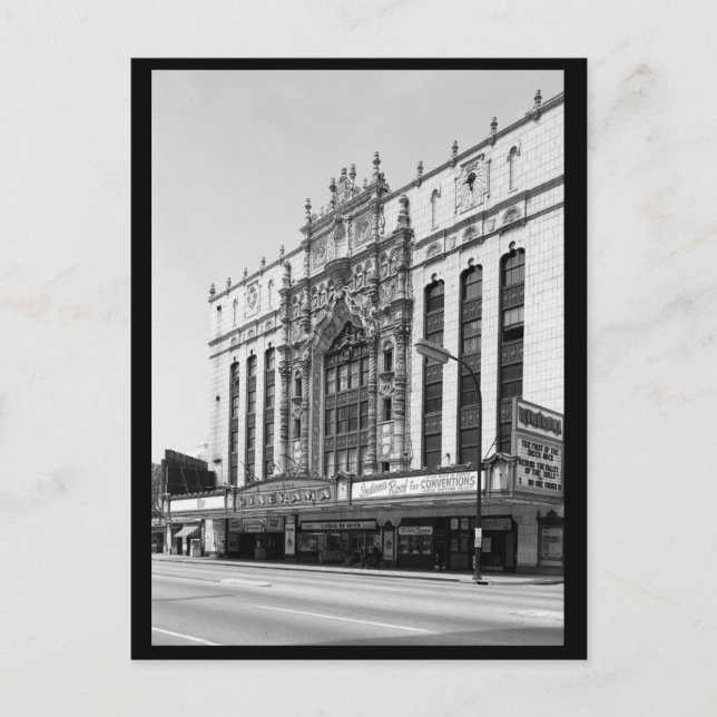 Indiana Theater, Indianapolis, IN Vykort (Framsida)