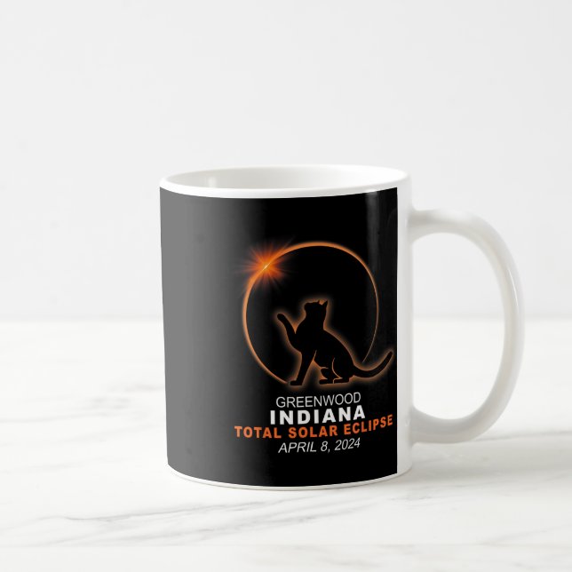 Indiana Total Solar Eclipse 2024 1 Kaffemugg (Höger)